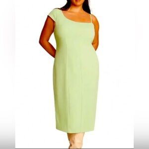 11 honore Midi Green Women's Dress NWT size 20